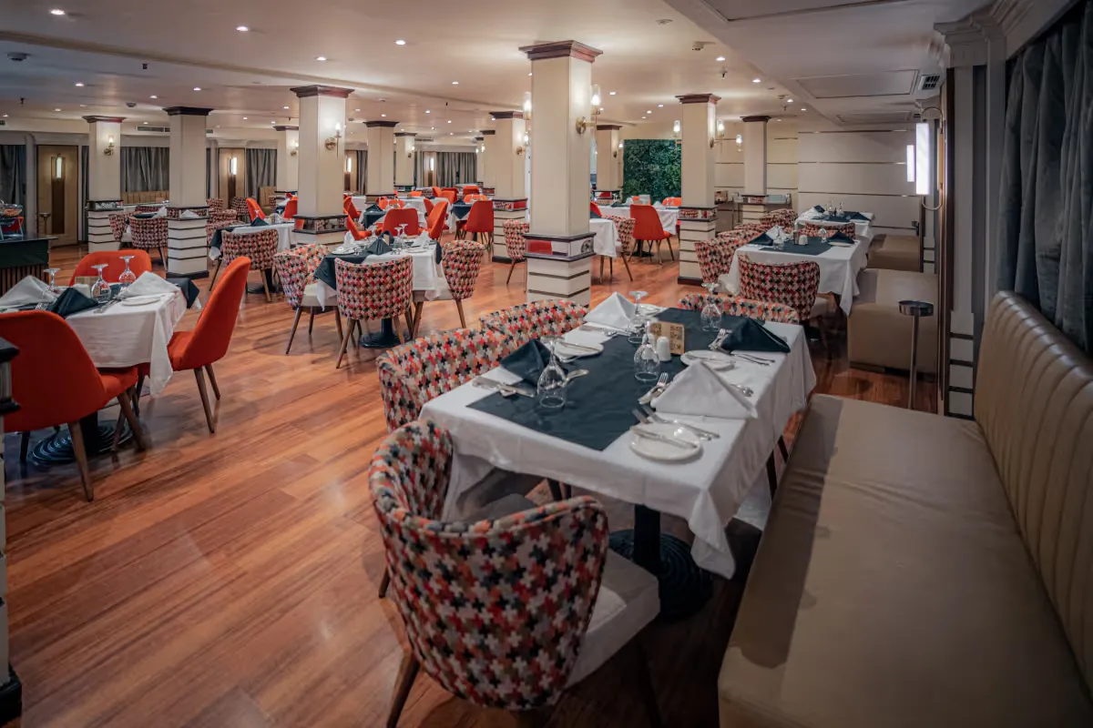 Restaurant aboard the Lady Carol Nile Cruise Nile cruise